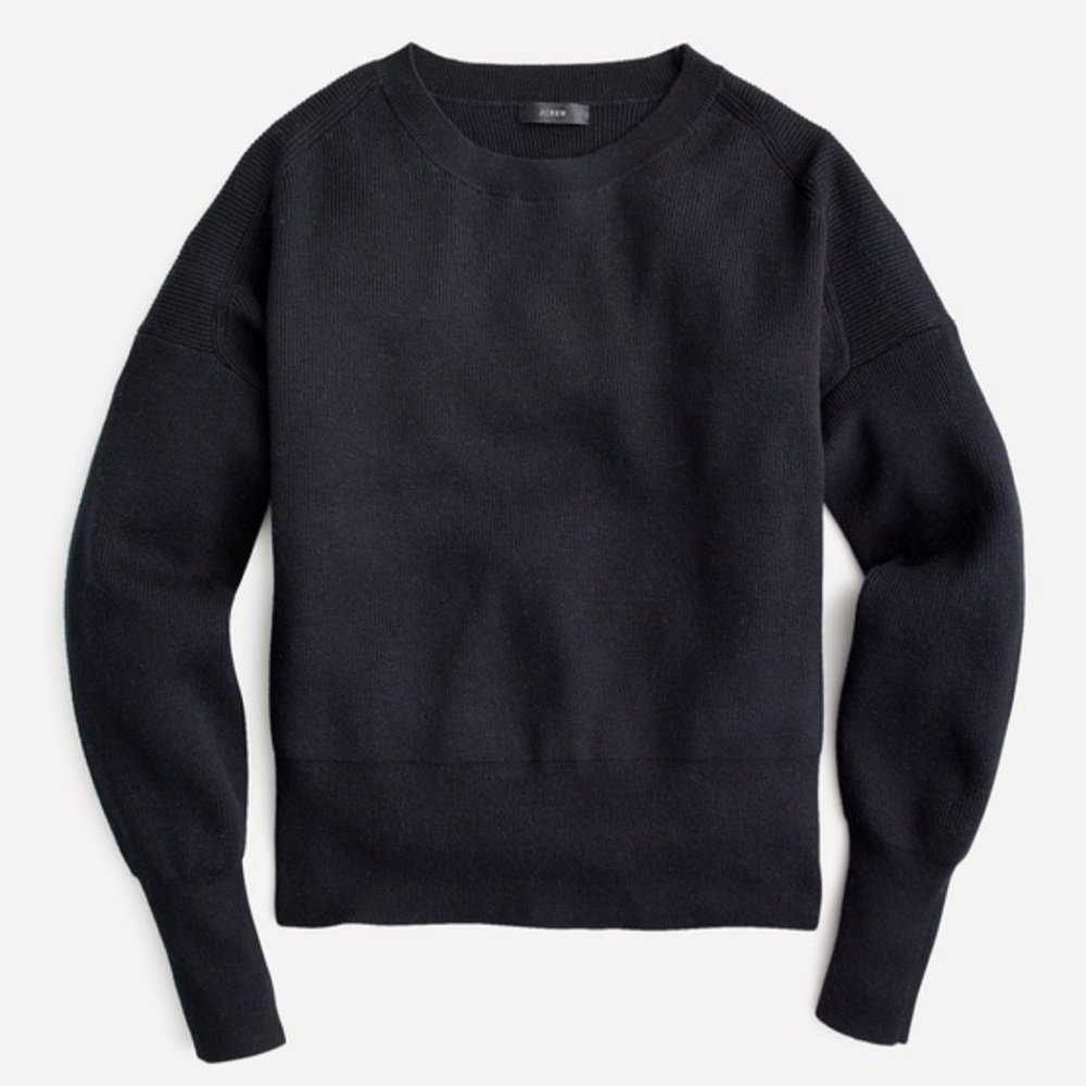 J Crew Balloon Sleeve Crewneck
